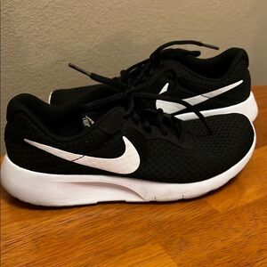 Nike Black Mesh Sneakers with White Accents